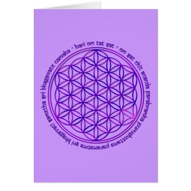 Flor de vida - Moola Mantra - violeta (Frente)