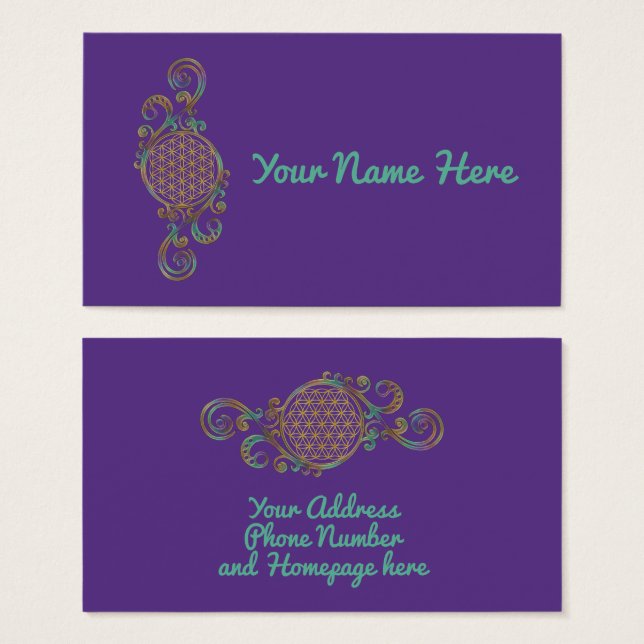 Flor De Vida - Ornamentos Espirales 1 (Anverso y reverso)