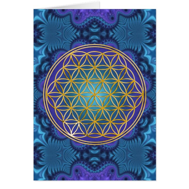 Flor de vida - oro - fractal 1 (Frente)
