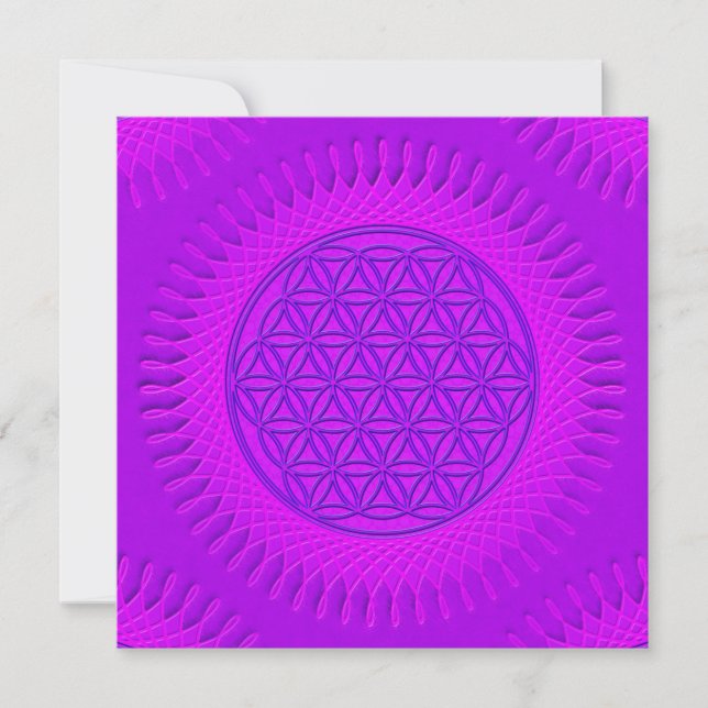Flor de vida - sol - patrón ininterrumpido 3 (Anverso)