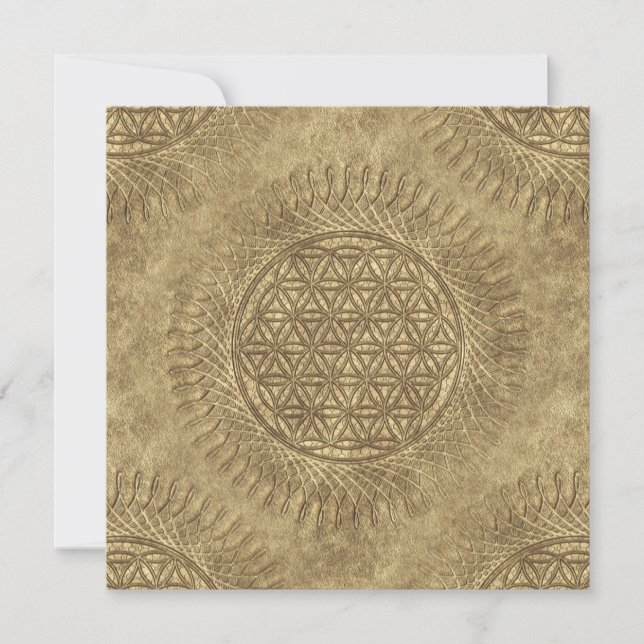Flor de vida - sol - patrón ininterrumpido 4 (Anverso)