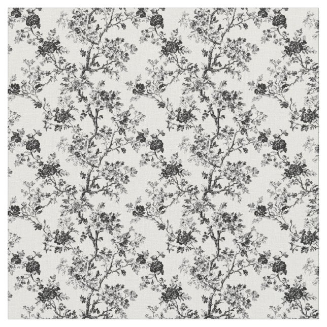 Flor de vintage de tela negra (De cerca)