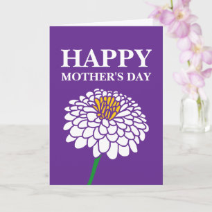 Flor de Zambia: tarjeta Happy Mothers Day para mam