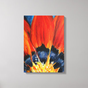 Flor deja pintura mural arte