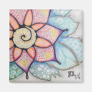 Flor del arte del imán w/Original