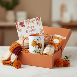 Flor del mes de nacimiento-Octubre taza personaliz