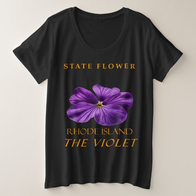 Flor del Territorio de Rhode Island La Violeta (Anverso del diseño)