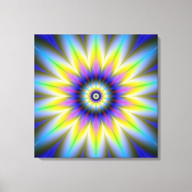 Flor Dentro De La Impresión De Lienzo De Flores (Anverso)