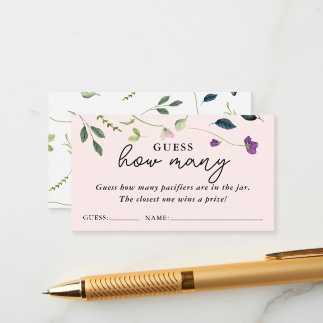 Flor dulce de té | Tarjetas de juego de adivinació (Anverso/Reverso In Situ)