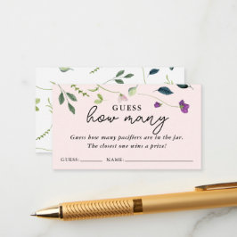 Flor dulce de té | Tarjetas de juego de adivinació