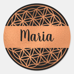 Flor editable de la vida pegatinas de geometría sa