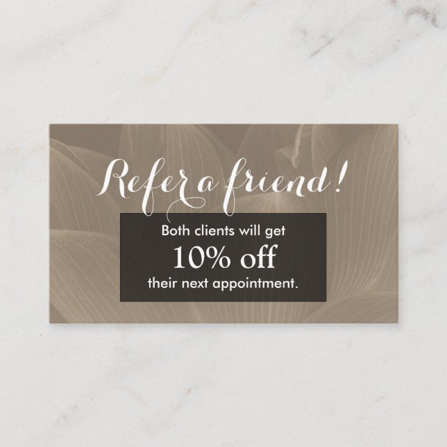 Flor elegante de la tarjeta el | Brown Lotus de la (Anverso)