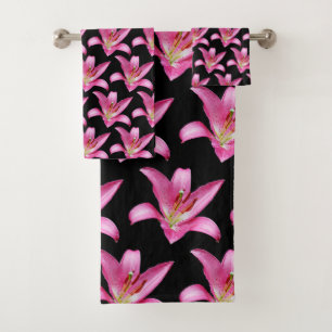 Flor Elegante Lirio Oriental Rosa Lilium Stargazer