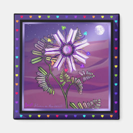 Flor en el imán del desierto