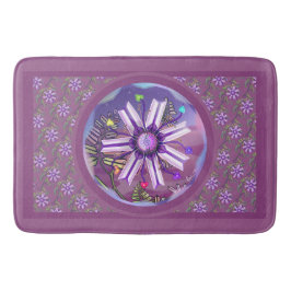 Flor en la alfombra de baño del desierto