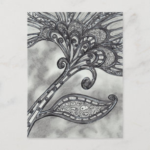 Flor espacial de carbono 4 postal