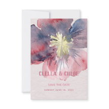 Flor Ever Wedding Guardar La Tarjeta De Fecha