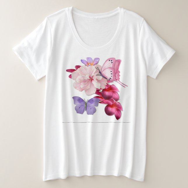 Flor exótica mariposa (Anverso del diseño)