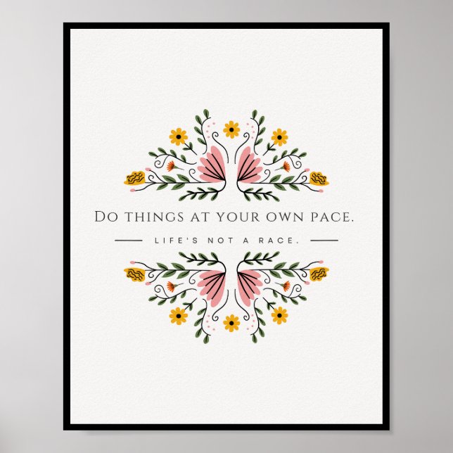 Flor Femenina Pastel de decoración de pared (Frente)