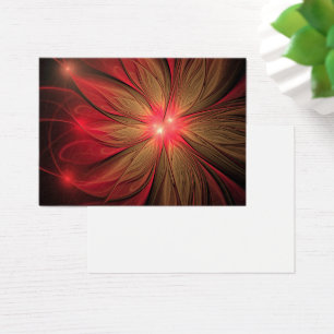 Flor fractal de fanatismo rojo