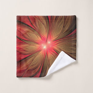 Flor fractal de fanatismo rojo