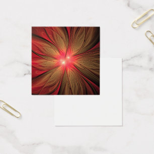 Flor fractal de fanatismo rojo