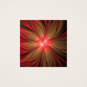Flor fractal de fanatismo rojo