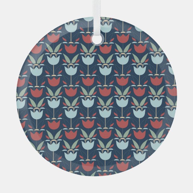 Flor geométrica: ornamento ventilado multicolor (Anverso)