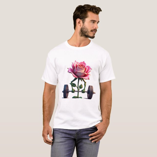 Flor gimnasio diseño de camisetas ​ ​ ​ ​ ​ ​ ​ (Anverso completo)