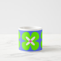 flor gráfica intrépida CaféOlé 6oz. taza del café