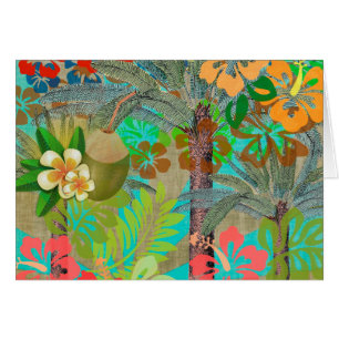 Flor Hawai Hula Vintage Floral Gráfico