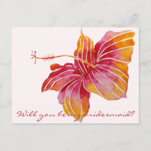 Flor hawaiana será mi tarjeta postal de dama de ho