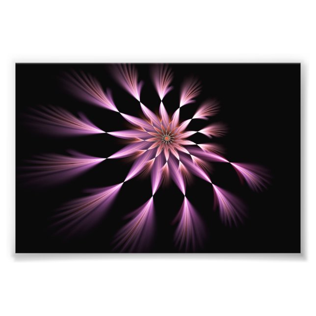 Flor I - Ampliación de la fotografía de arte fract (Frente)