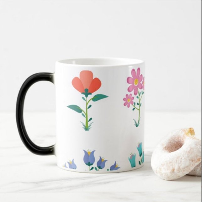 Flor Imprimir tazas de café moderno (Subido por el creador)