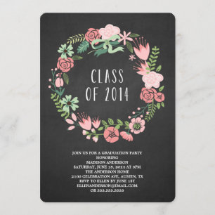 Flor Invitación a la fiesta de graduación