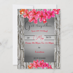 Flor juntando invitación