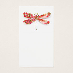 Flor libélula con sakura de joyas