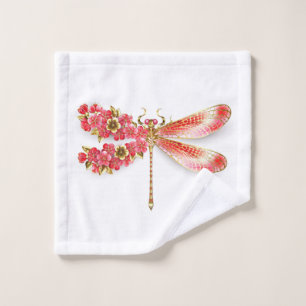 Flor libélula con sakura de joyas