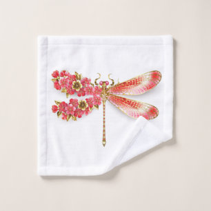 Flor libélula con sakura de joyas