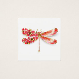 Flor libélula con sakura de joyas