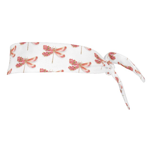 Flor libélula con sakura de joyas (Girar 90)