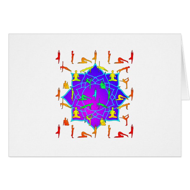 Flor Lotus Con Polos De Yoga (Anverso (Horizontal))