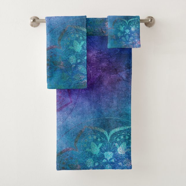 Flor Lotus elegante y turquesa (In situ)