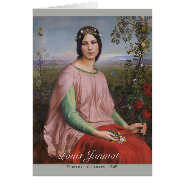 Flor Louis Janmot de los campos Tarjetas de arte C (Frente)