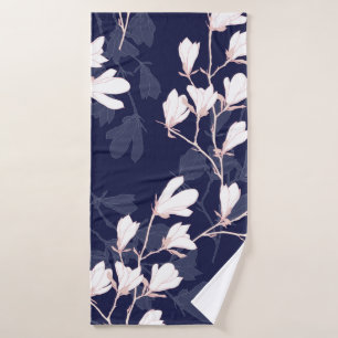 Flor magnolia sin soldadura con flor blanca
