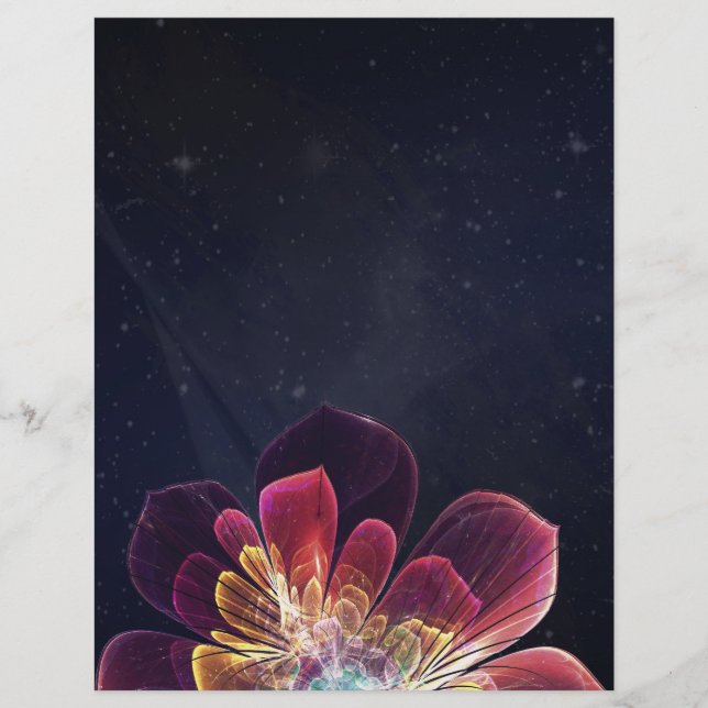 Flor marina del Tíbet | Personalizado Blank Flyer (Frente)