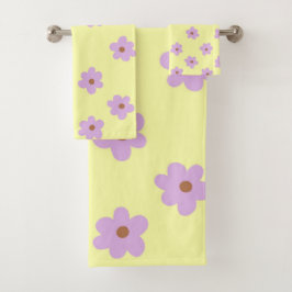 Flor morada y amarilla estilo Boho