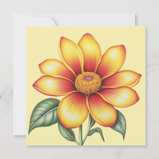 Flor naranja (Anverso)