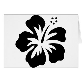 Flor negra de la hawaiana