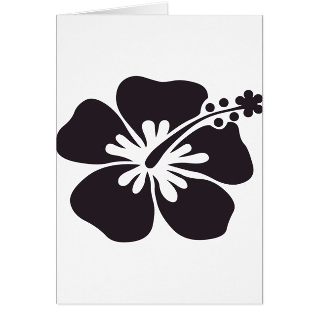 flor negra del hibisco (Frente)